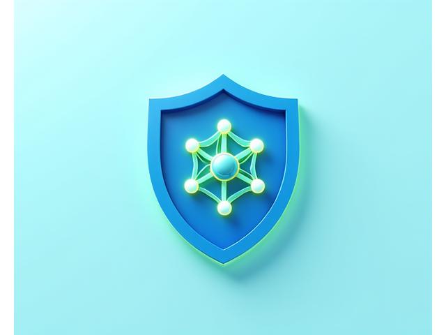 Representación gráfica de un escudo de seguridad digital superpuesto sobre el logo de Anzuelo Azul, simbolizando la protección de datos que la empresa ofrece.