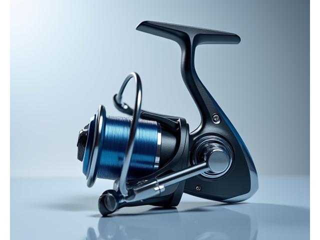 Carrete de spinning de alta gama, brillante y detallado, compatible con cañas Anzuelo Azul.