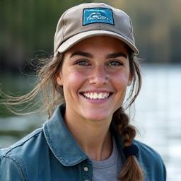 Retrato de la guía de pesca Elena G.